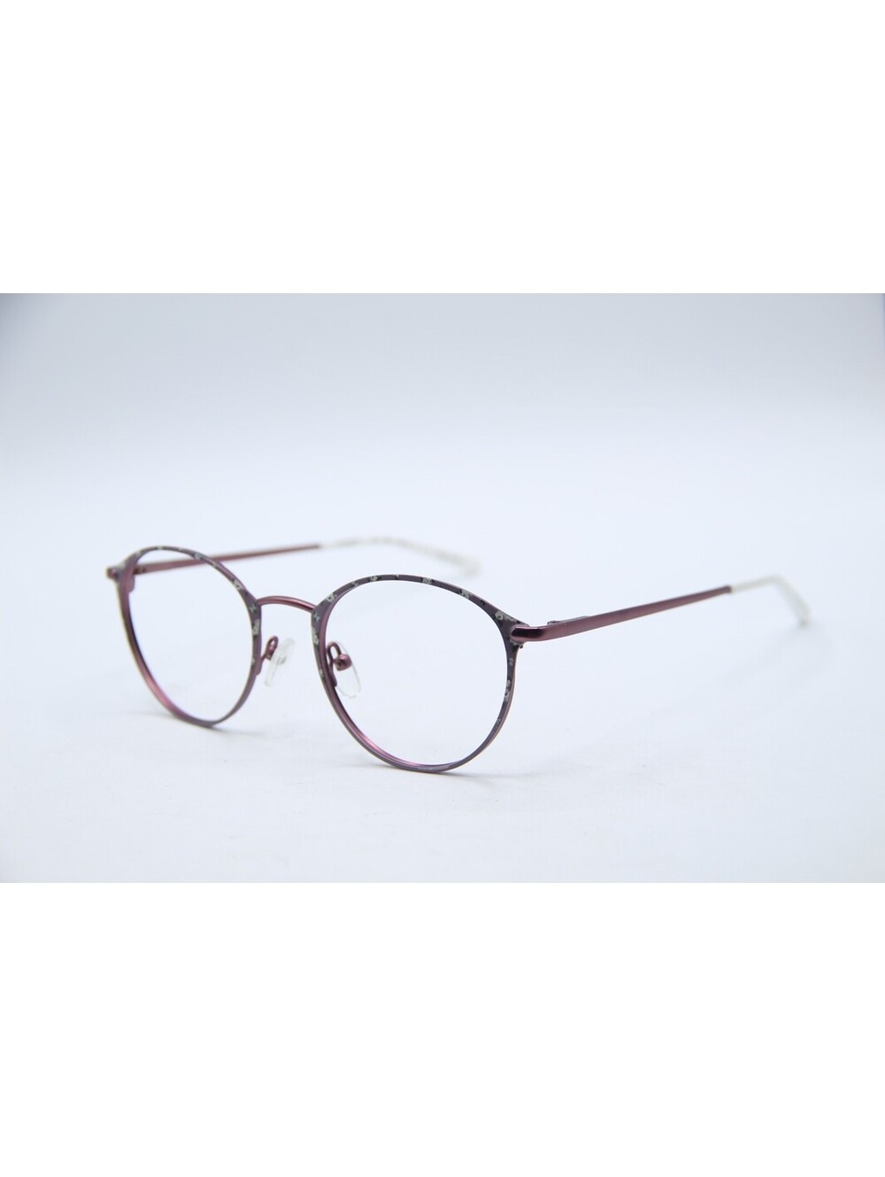 Isaac Mizrahi Im30059 Ro Rose White Floral Authentic Eyeglasses 50-20